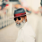 Ferguson Fedora - Slate+Burgundy [Fast shipping and box packing]