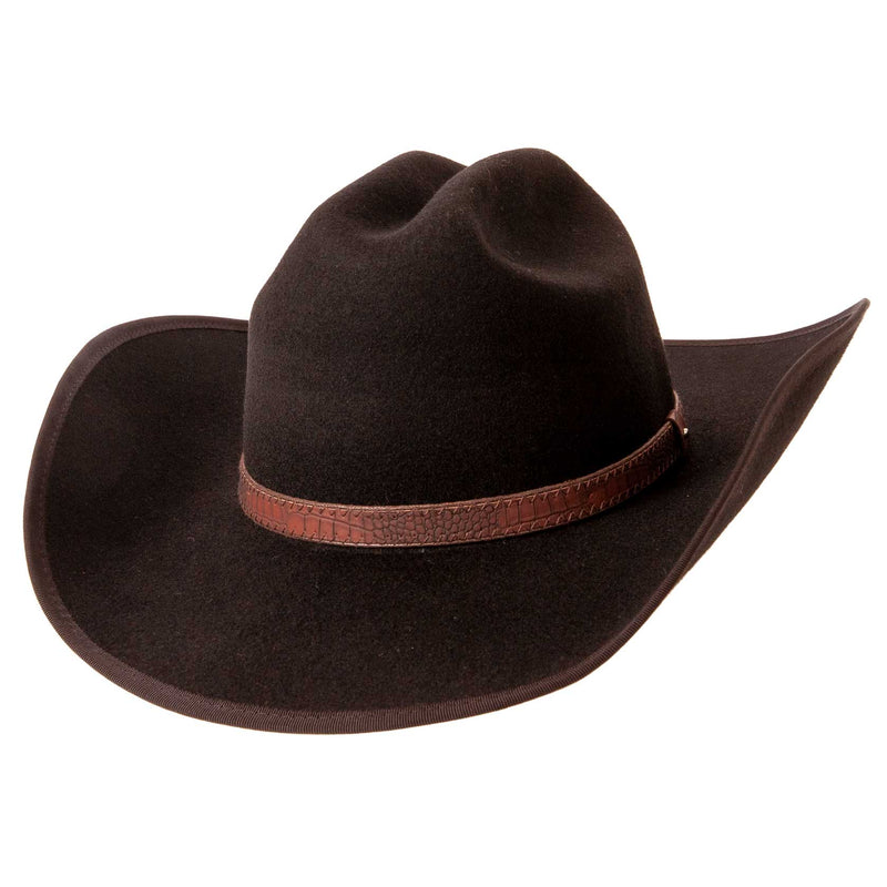 Jessy | Mens Navy Felt Cowboy Hat | Western Hat Band by American Hat Makers