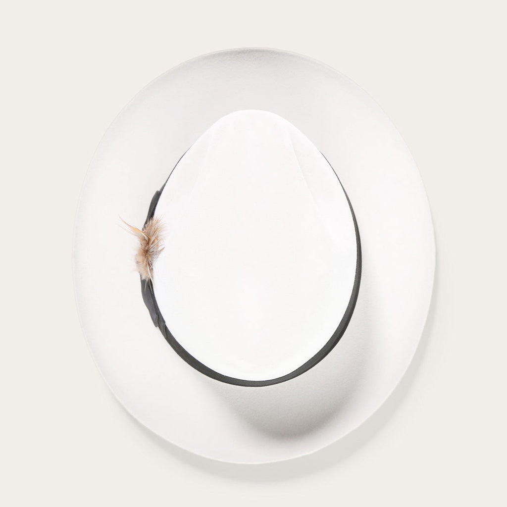 Temple Fedora-White [Fast shipping and box packing]