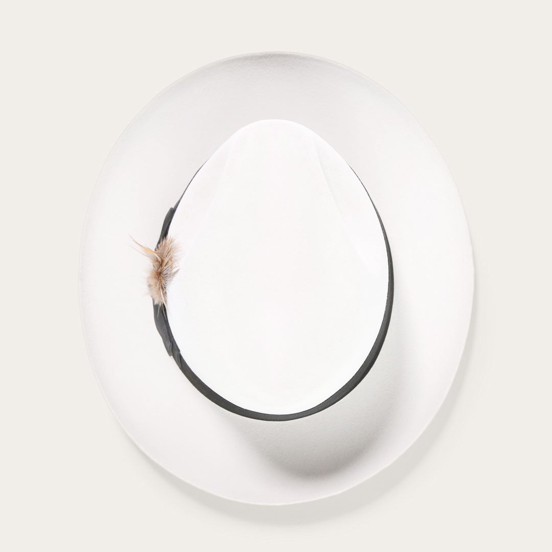 Temple Fedora-White [Fast shipping and box packing]