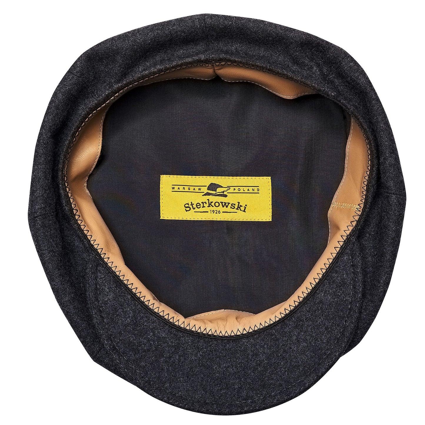 PEAKY BLINDERS Genuine Scottish Harris Tweed 8 Panels Man Cap Black Grey