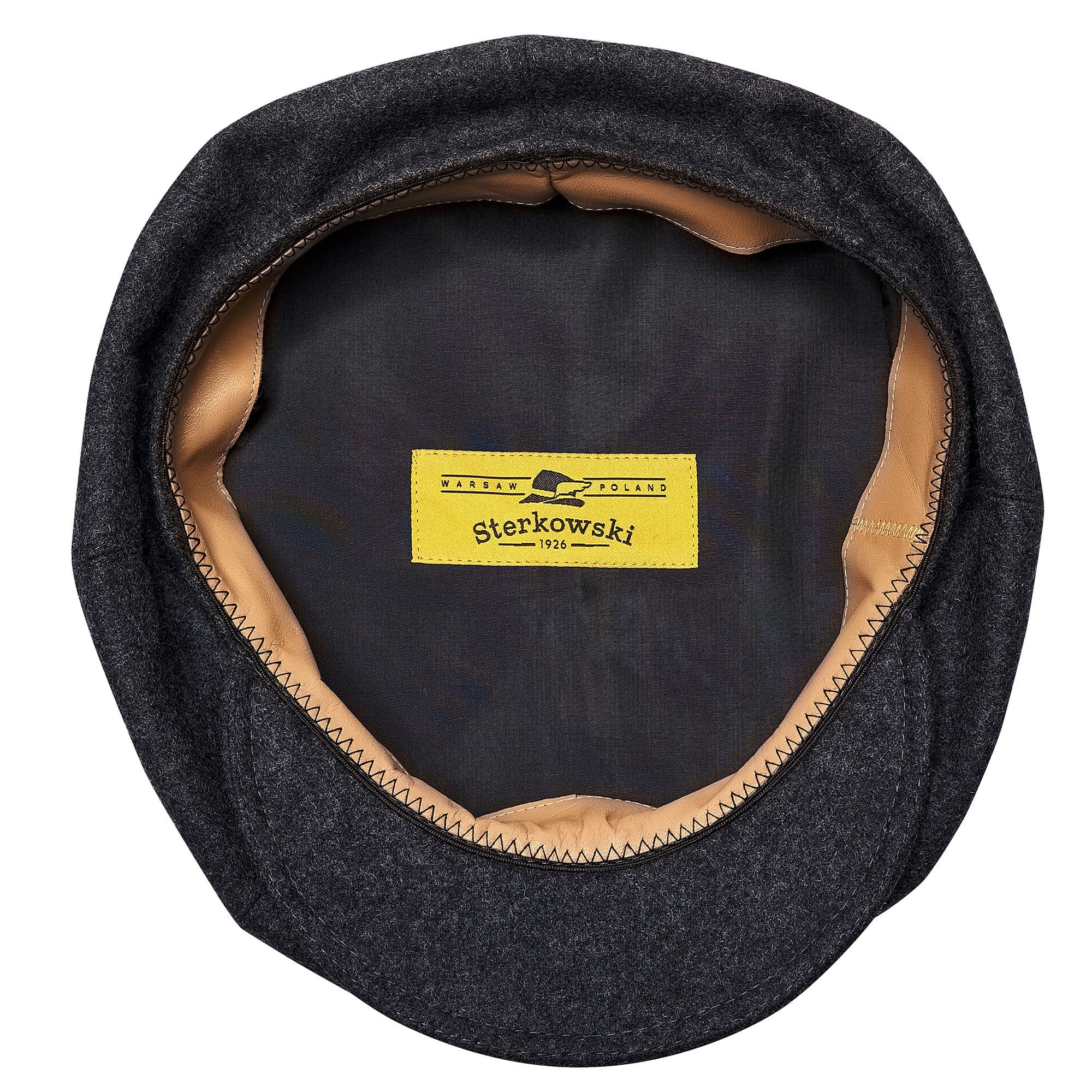 PEAKY BLINDERS Genuine Scottish Harris Tweed 8 Panels Man Cap Black Grey