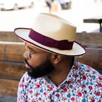 Miller Ranch Fedora Panama Fox [BUY 2 FREE SHIPPING & BOX PACKING]
