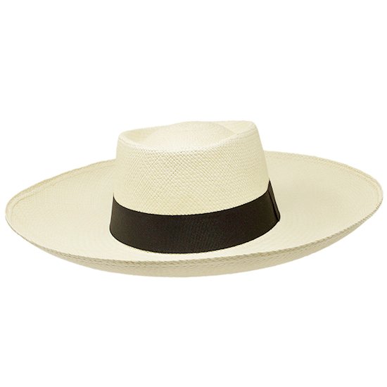 Gambler Wide Brim-Women handmade Panama Hats